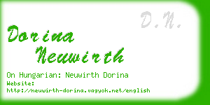 dorina neuwirth business card